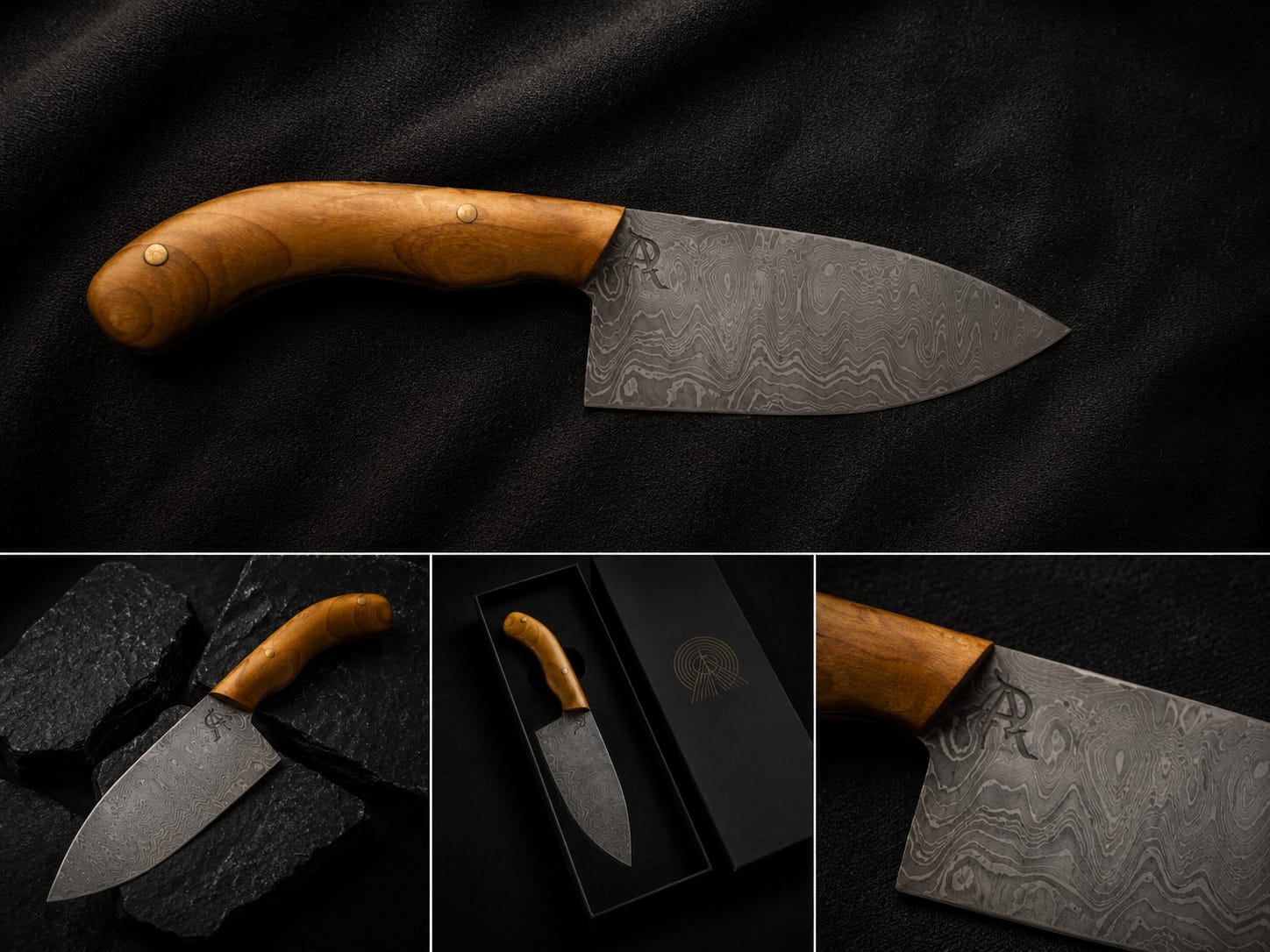 Stolzer Kursteilnehmer mit eigenem Messer